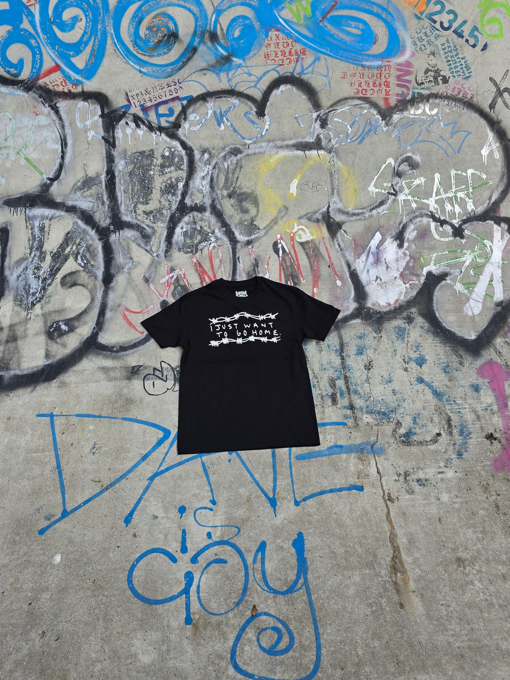 I just want to go home tee - Black