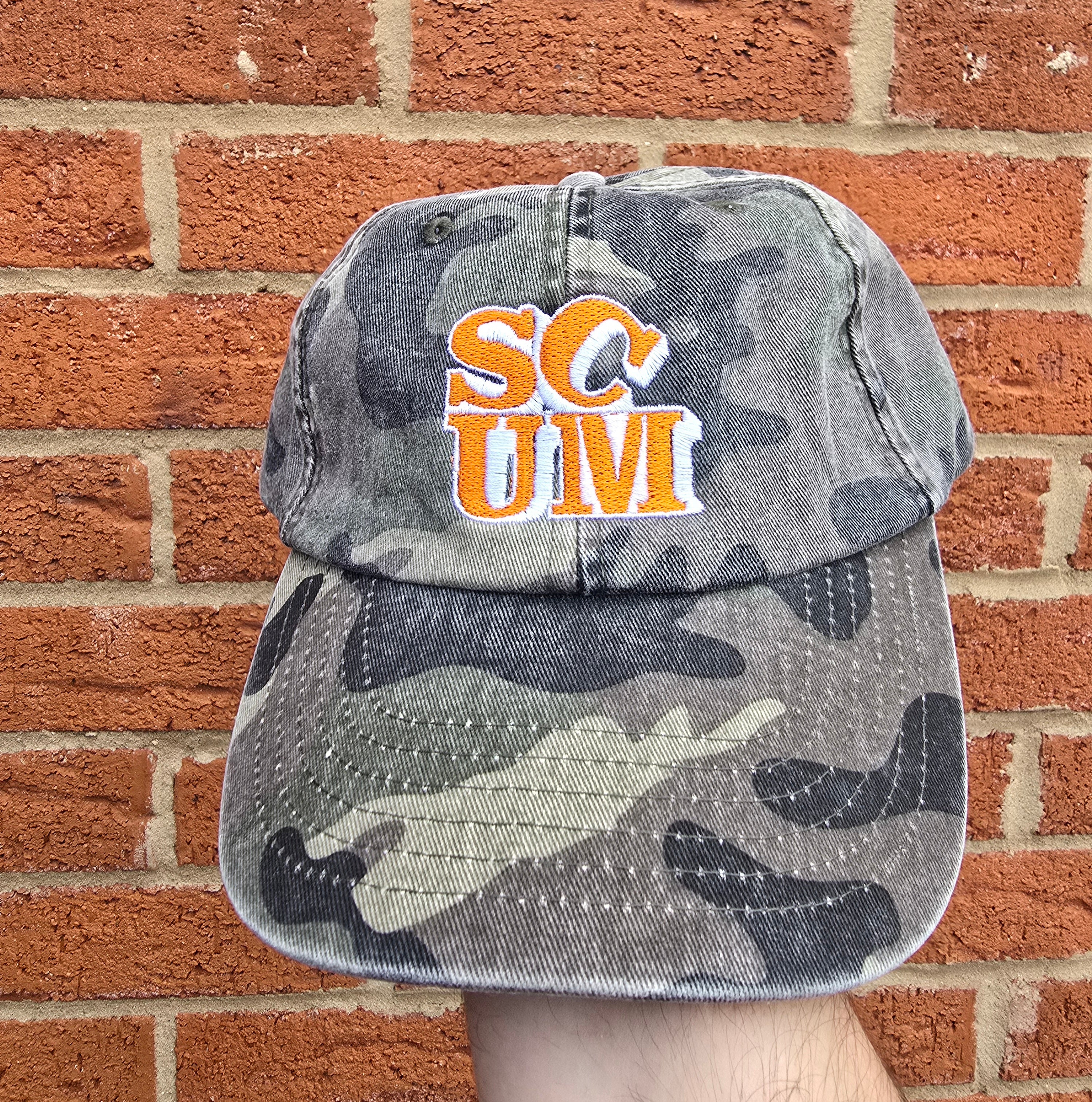 Scum dad hat - Camo/Orange