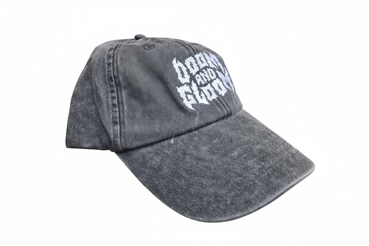 Doom and gloom logo hat - Grey