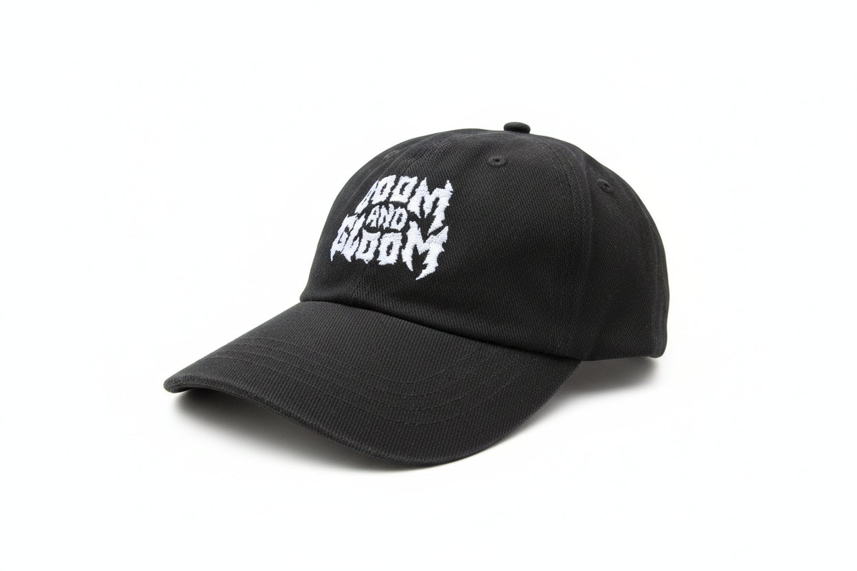 Doom and gloom logo hat - Black
