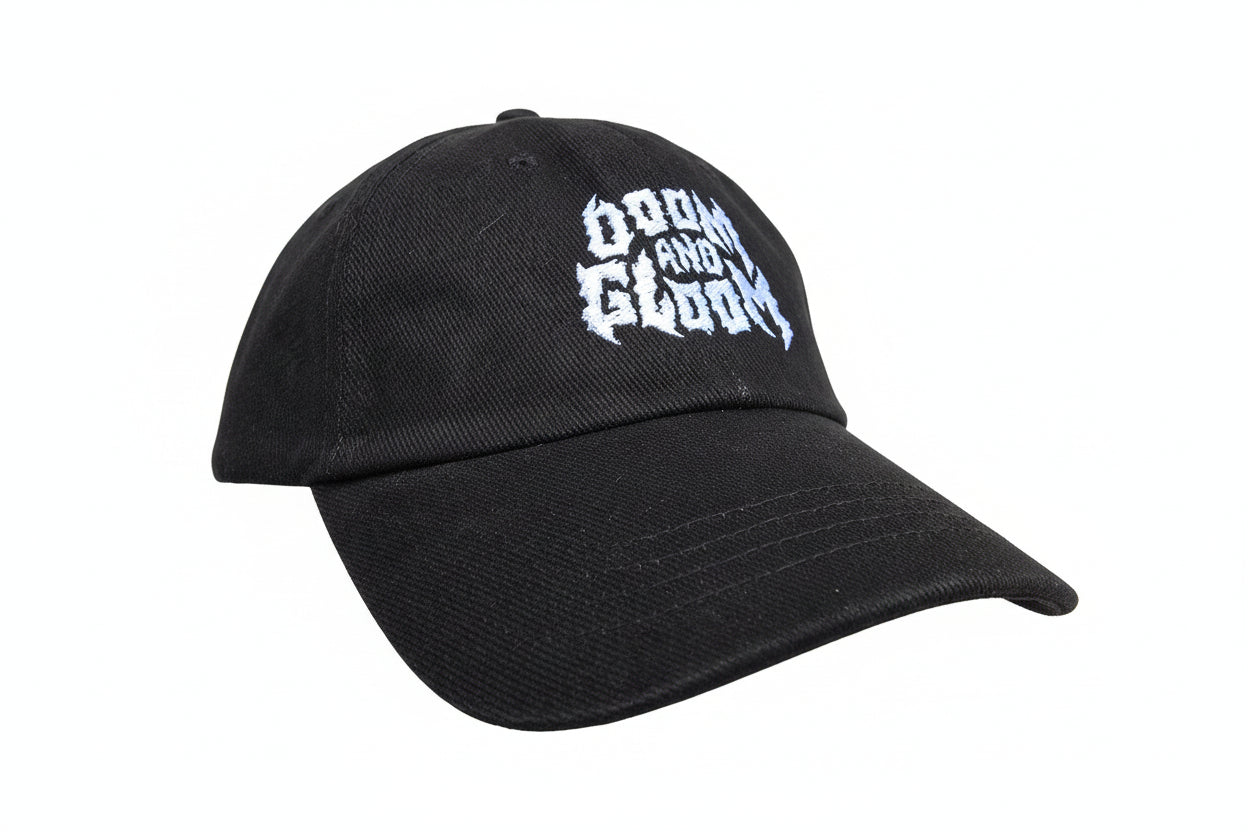 Doom and gloom logo hat - Black