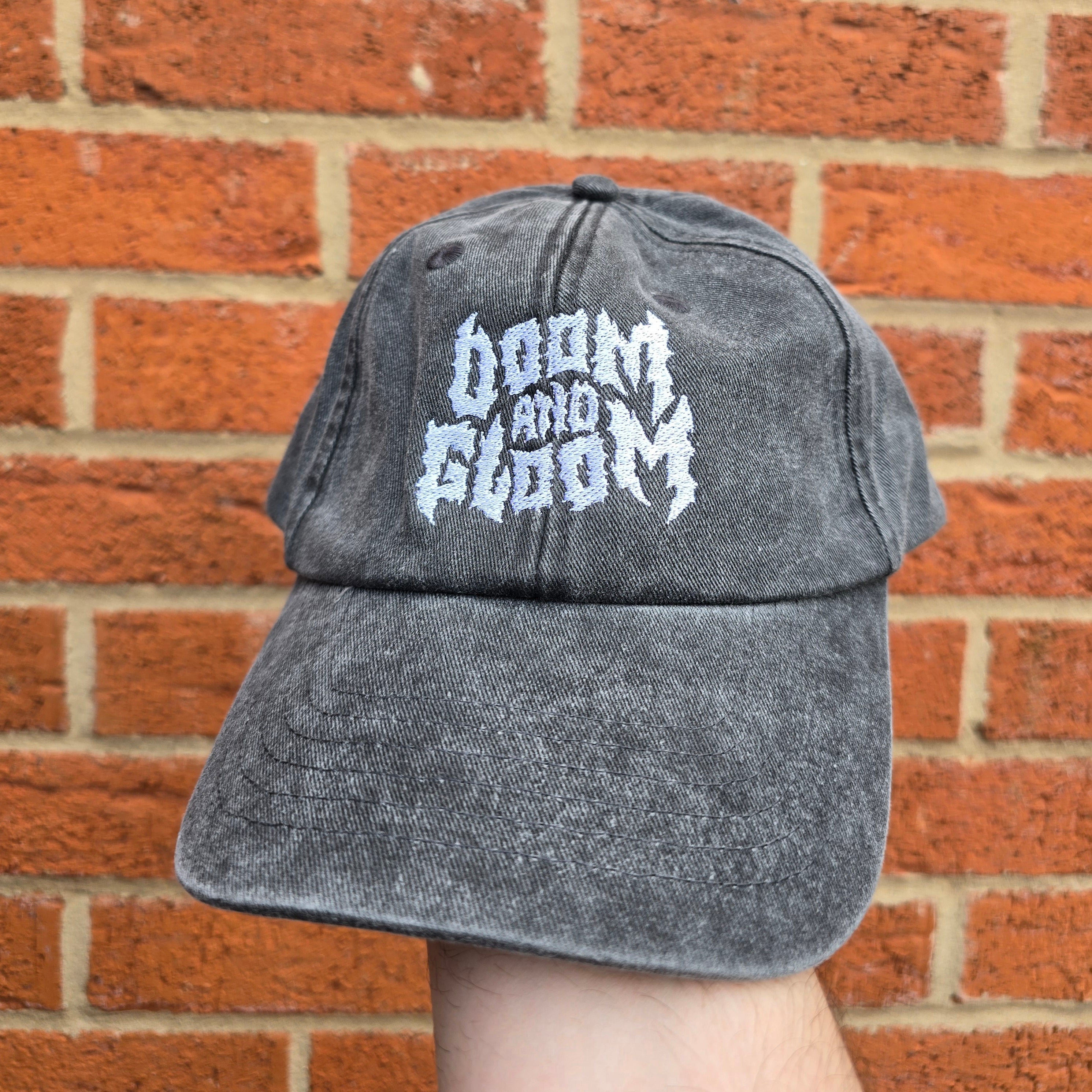 Doom and gloom logo hat - Grey
